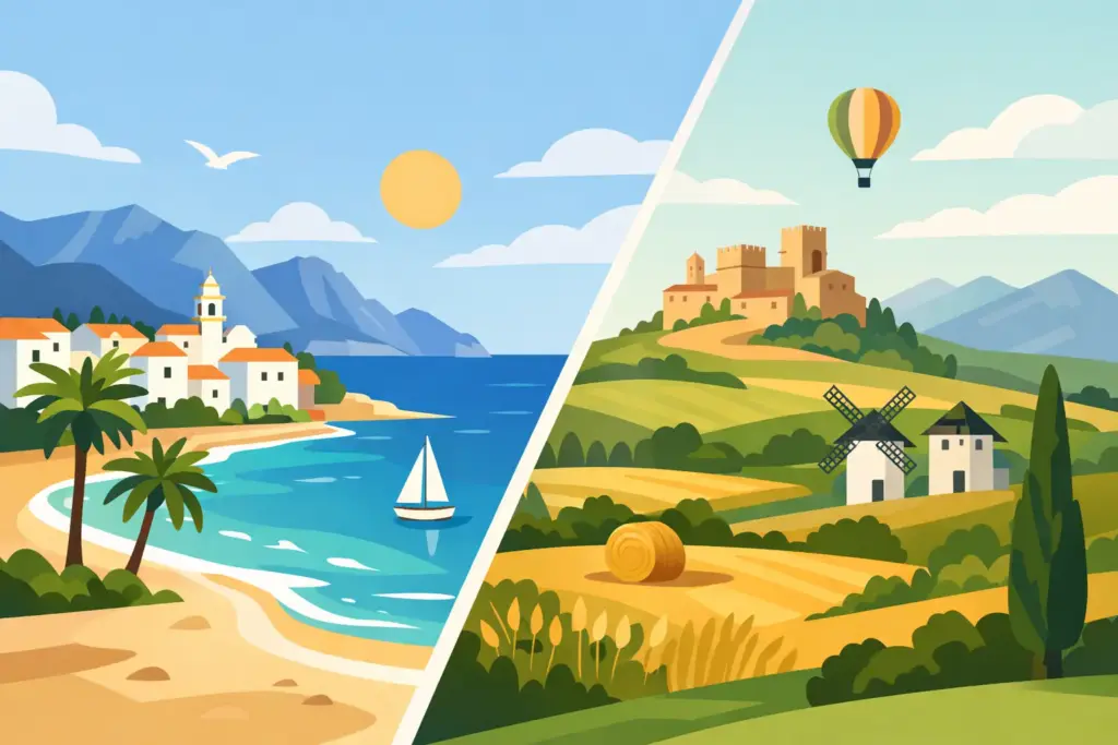 Coastal or Inland Spain for Your Next Trip?